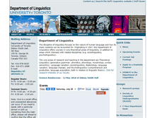 Tablet Screenshot of linguistics.utoronto.ca