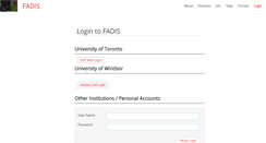 Desktop Screenshot of fadis.library.utoronto.ca