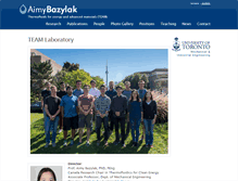 Tablet Screenshot of bazylak.mie.utoronto.ca