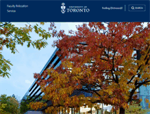 Tablet Screenshot of facultyrelocation.utoronto.ca
