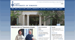 Desktop Screenshot of english.utoronto.ca