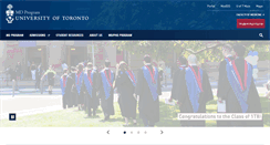Desktop Screenshot of md.utoronto.ca