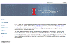 Tablet Screenshot of cqiqc.physics.utoronto.ca