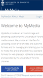 Mobile Screenshot of mymedia.library.utoronto.ca