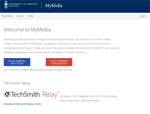 Tablet Screenshot of mymedia.library.utoronto.ca
