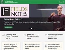 Tablet Screenshot of fields.utoronto.ca
