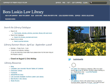 Tablet Screenshot of library.law.utoronto.ca