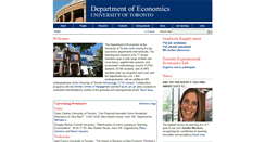 Desktop Screenshot of economics.utoronto.ca