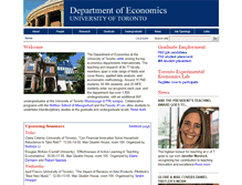 Tablet Screenshot of economics.utoronto.ca