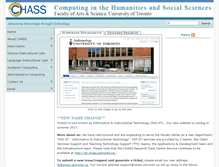 Tablet Screenshot of chass.utoronto.ca