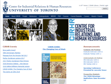 Tablet Screenshot of cirhr.utoronto.ca