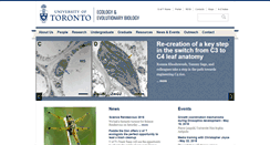 Desktop Screenshot of eeb.utoronto.ca
