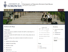 Tablet Screenshot of blogs.studentlife.utoronto.ca