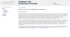 Desktop Screenshot of hugheslab.ccbr.utoronto.ca