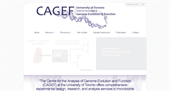 Desktop Screenshot of cagef.utoronto.ca