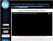 Tablet Screenshot of microfluidics.utoronto.ca