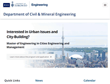 Tablet Screenshot of civil.engineering.utoronto.ca