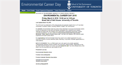 Desktop Screenshot of careerday.environment.utoronto.ca