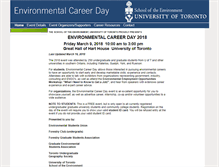 Tablet Screenshot of careerday.environment.utoronto.ca
