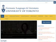 Tablet Screenshot of german.utoronto.ca