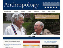 Tablet Screenshot of anthropology.utoronto.ca