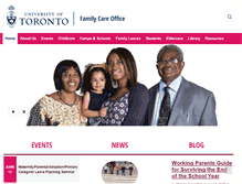 Tablet Screenshot of familycare.utoronto.ca