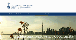 Desktop Screenshot of dci.ischool.utoronto.ca