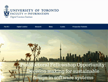 Tablet Screenshot of dci.ischool.utoronto.ca