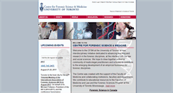 Desktop Screenshot of forensics.utoronto.ca