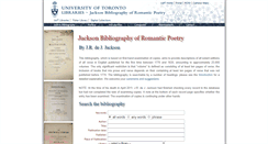 Desktop Screenshot of jacksonbibliography.library.utoronto.ca