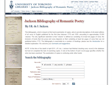 Tablet Screenshot of jacksonbibliography.library.utoronto.ca