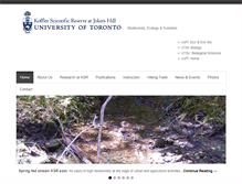 Tablet Screenshot of ksr.utoronto.ca