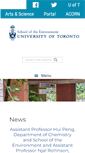 Mobile Screenshot of environment.utoronto.ca