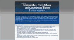 Desktop Screenshot of bioinformatics.utoronto.ca
