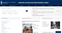 Desktop Screenshot of cirhr.library.utoronto.ca