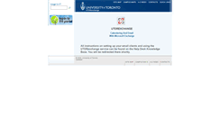 Desktop Screenshot of exchange.utoronto.ca