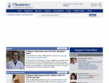 Tablet Screenshot of chem.utoronto.ca