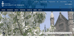 Desktop Screenshot of immunology.utoronto.ca