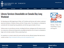 Tablet Screenshot of juls.library.utoronto.ca