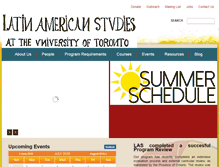 Tablet Screenshot of las.utoronto.ca
