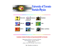 Tablet Screenshot of hep.physics.utoronto.ca