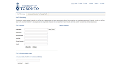 Desktop Screenshot of directory.utoronto.ca