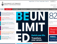 Tablet Screenshot of learn.utoronto.ca