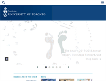 Tablet Screenshot of physiatry.utoronto.ca