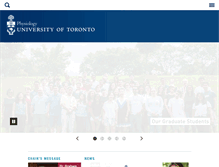 Tablet Screenshot of physiology.utoronto.ca