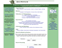 Tablet Screenshot of envireform.utoronto.ca