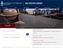 Tablet Screenshot of mdl.library.utoronto.ca