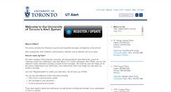 Desktop Screenshot of alert.utoronto.ca
