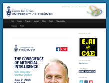 Tablet Screenshot of ethics.utoronto.ca