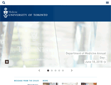 Tablet Screenshot of geriatricmedicine.utoronto.ca